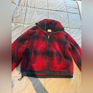 Abercrombie & Fitch Fleece Half Zip Sweater